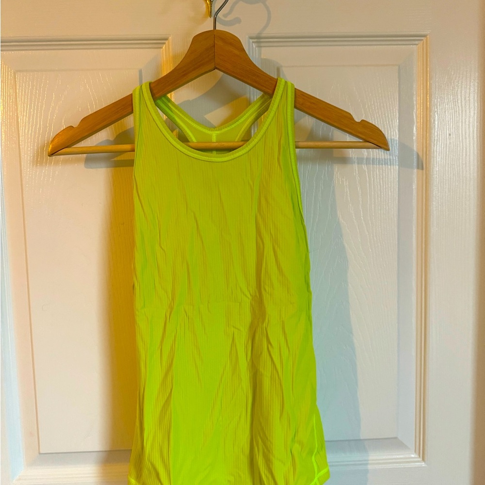 Neon Yellow Lululemon Tank Top